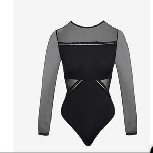 Black Mesh Bodysuit